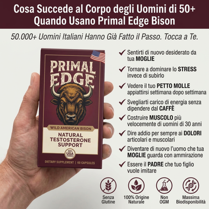 Primal Edge Bison — Supporto naturale al testosterone