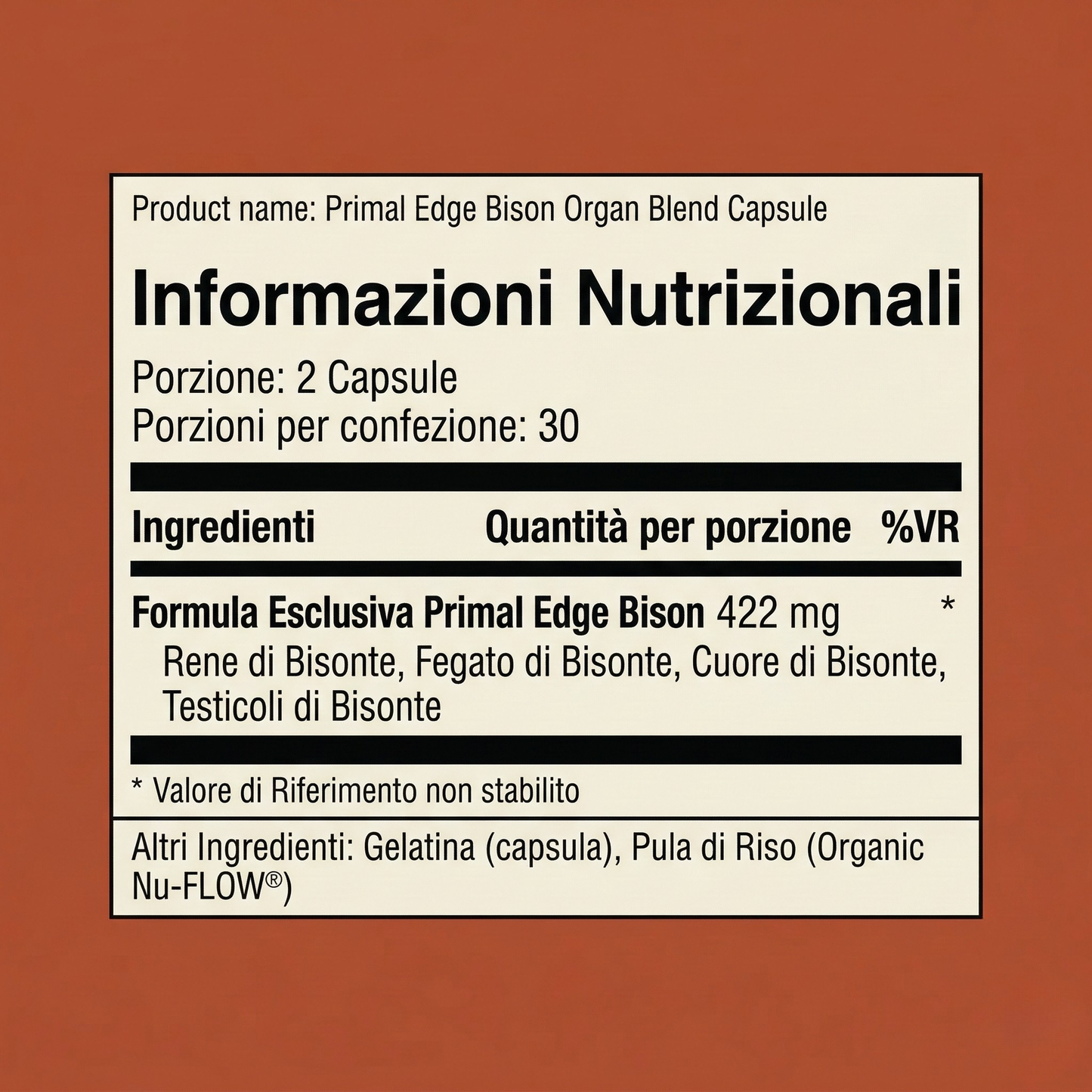 Primal Edge Bison — Supporto naturale al testosterone